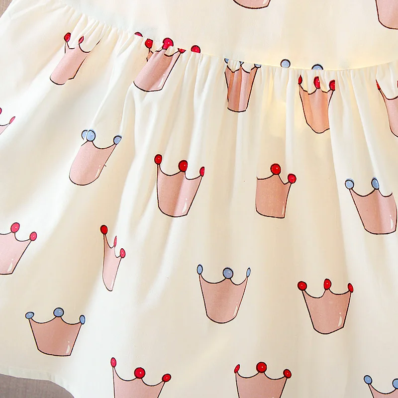 Летнее платье для малышей Одежда новорожденных девочек хлопковая детская одежда