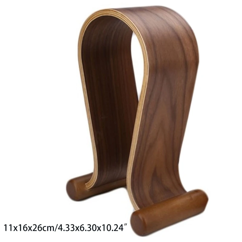 

Wooden Headset Earphone Headphone Display Stand Hanger Holder Table Rack