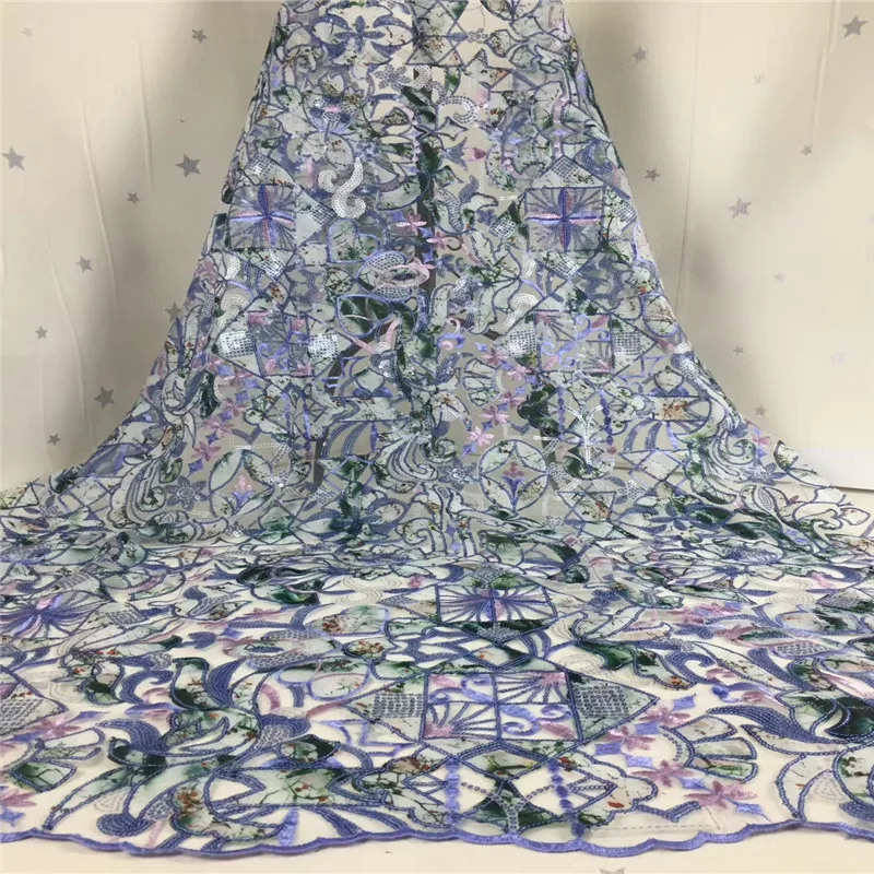 

Madison Nigerian Laces Fabric 2020 High Quality African Embroidered Lace Fabric For Wedding Dress French Tulle Lace Material