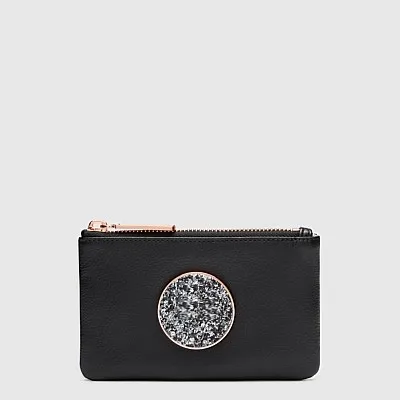 

AUSTRALIA FASHION BLISS ZIP SMALL POUCH WALLET CLUTCH WITH METAL ZIPPER PULLER