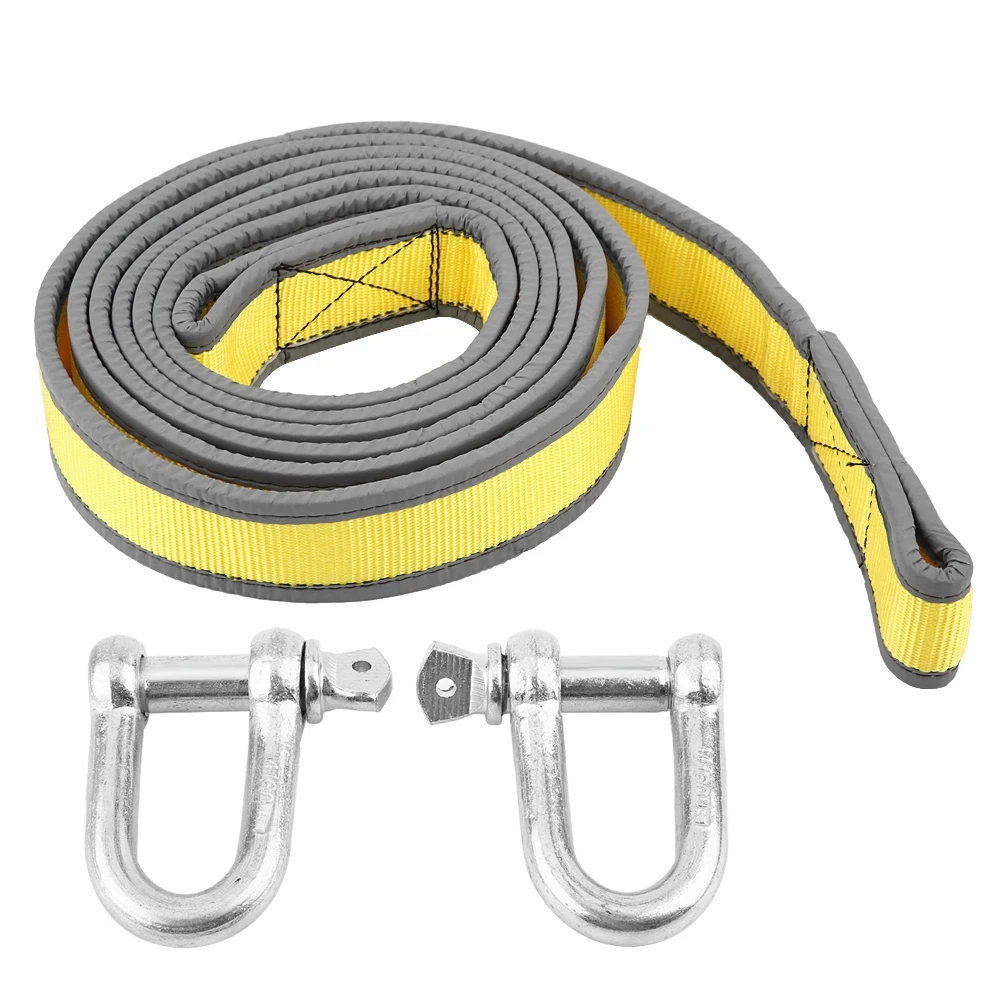 Буксировочный трос для автомобильного прицепа буксировочный 8 тонн 4 метра с U