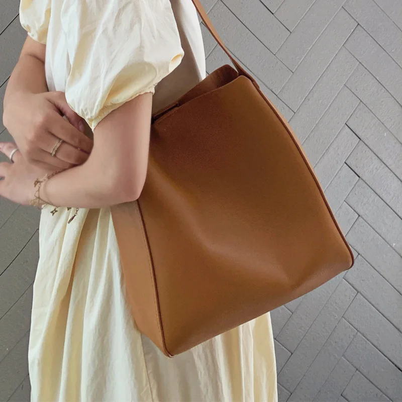 

Genuine Leather Women Totes 2021New High Quality Large Capacity Shoulder Bags Luxury Designer Female Handbags Bolsas Feminina