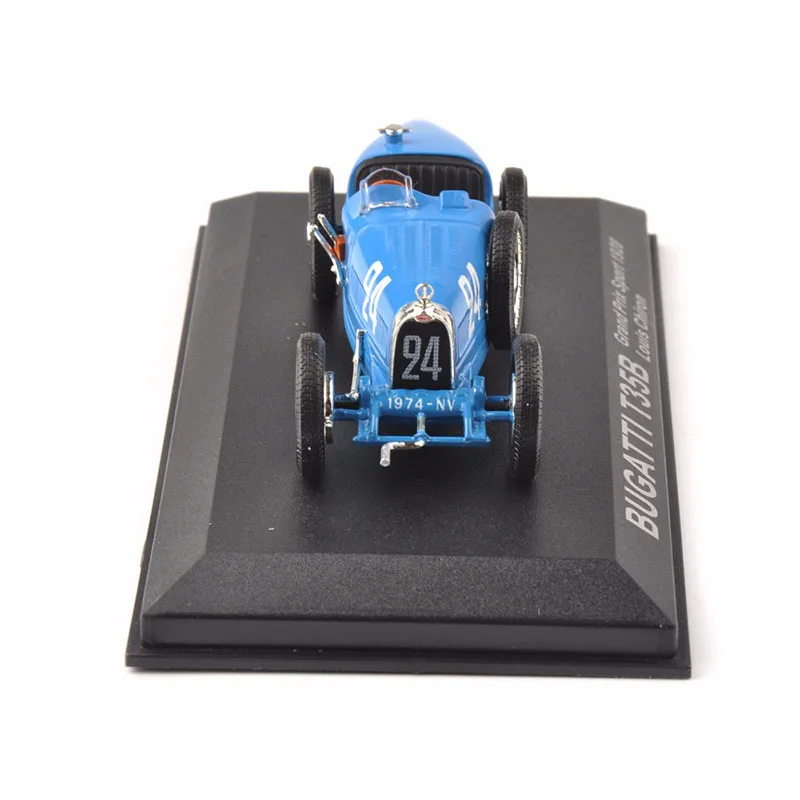 1/43 синий Grand Prix Sport 1928 Louis Chiron классический автомобиль Bugatti T35B для фанатов детские