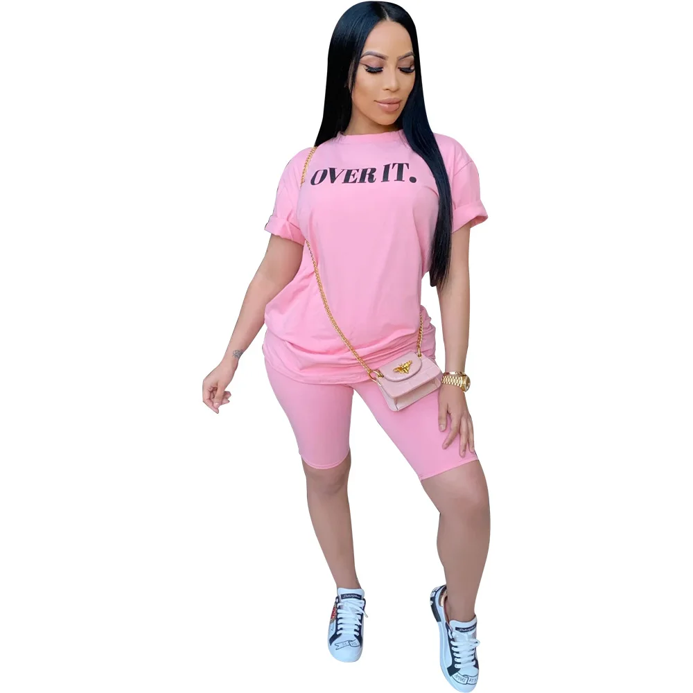 Женский спортивный костюм из двух предметов однотонный Повседневный Спортивный