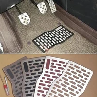 car floor mats auto aluminum pad plate pedal foot rest mats for volvo xc90 xc60 xc70 v50 v60 v70 s40 s60 s80 240 850 2008 2017
