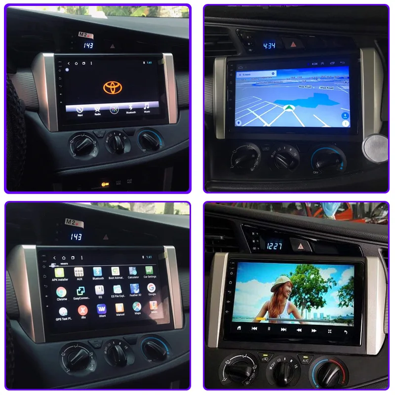 2 Гб ОЗУ 9 дюймов Android 10 радио для 2015 Toyota INNOVA LHD RHD GPS навигация автомобильный