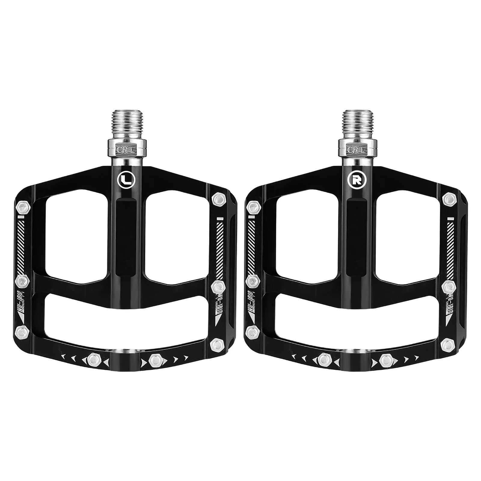 

One Pair Bicycle Pedals High Hardness Aluminum Alloy Pedals Easy To Install Widely Used Mountain Bike Pedals For Outdoor Cycling