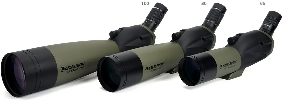 Celestron 60X Ultima 80 Spotting Scope 20 to 60x80mm Zoom Eyepiece Multi Coated Bak-4 Optics for Bird Watching Wildlife |