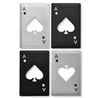 Spades A Poker карта-открывашка из нержавеющей стали пивной бар инструменты Кредитная карта газировка, пиво, бутылка открывалка крышки кухонные инструменты