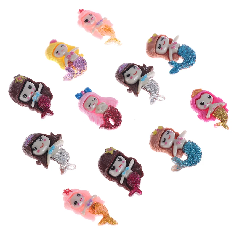 

Cute Mermaid Design Embellishments Diy Mixed Kinds Resin Cabochons