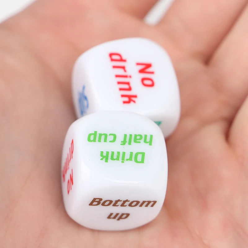 2 шт. Смешные питьевой Sip кости рулон Decider умереть игра вечерние клуб бар Паб