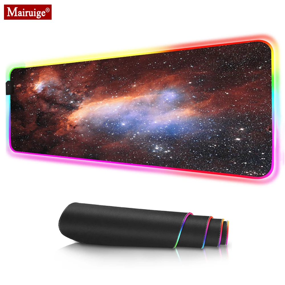 Коврик для мыши большой RGB Вселенная звездное поле туман Космос Туманность