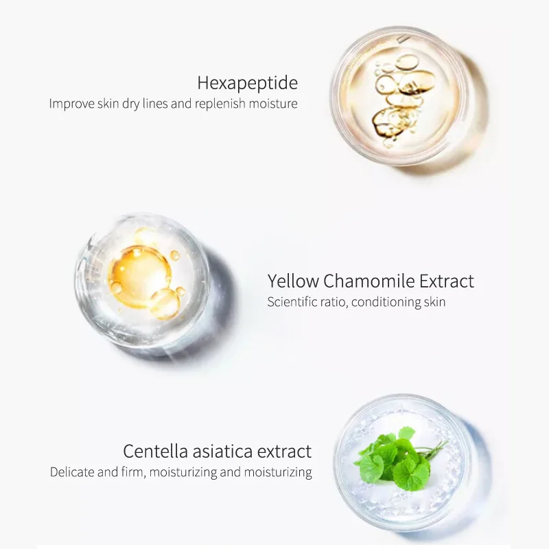 Шесть пептидов коллагеновый крем против морщин отбеливающий с гиалуроновой