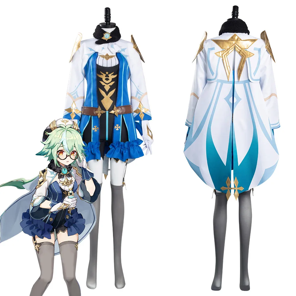 

Genshin Impact Sucrose Cosplay Costume Halloween Carnival Suit