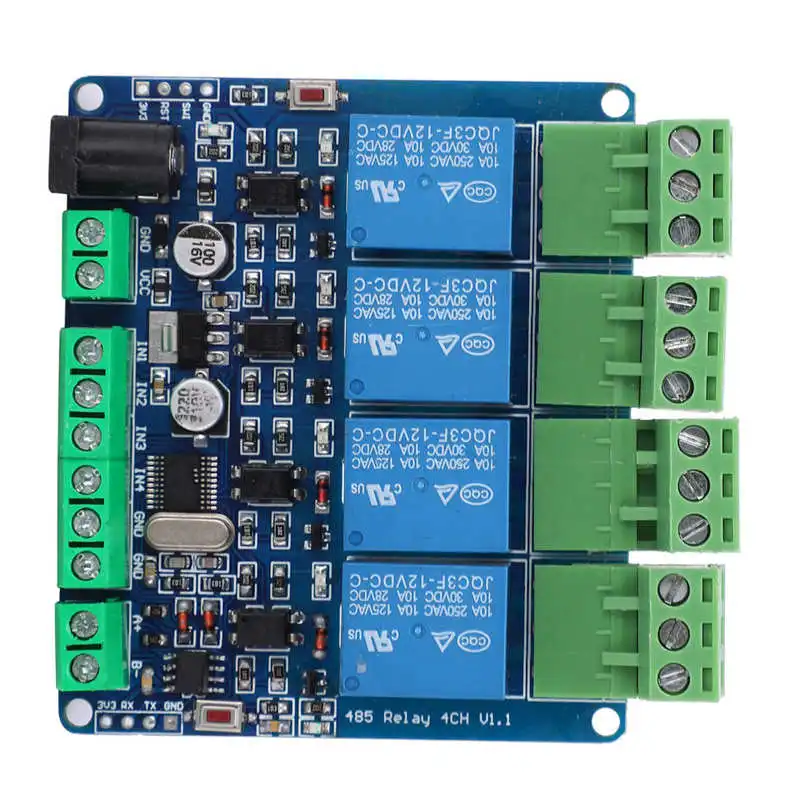 DC 12V 4-канальный Релейный Модуль датчика Высокая точность переключатель Вход для