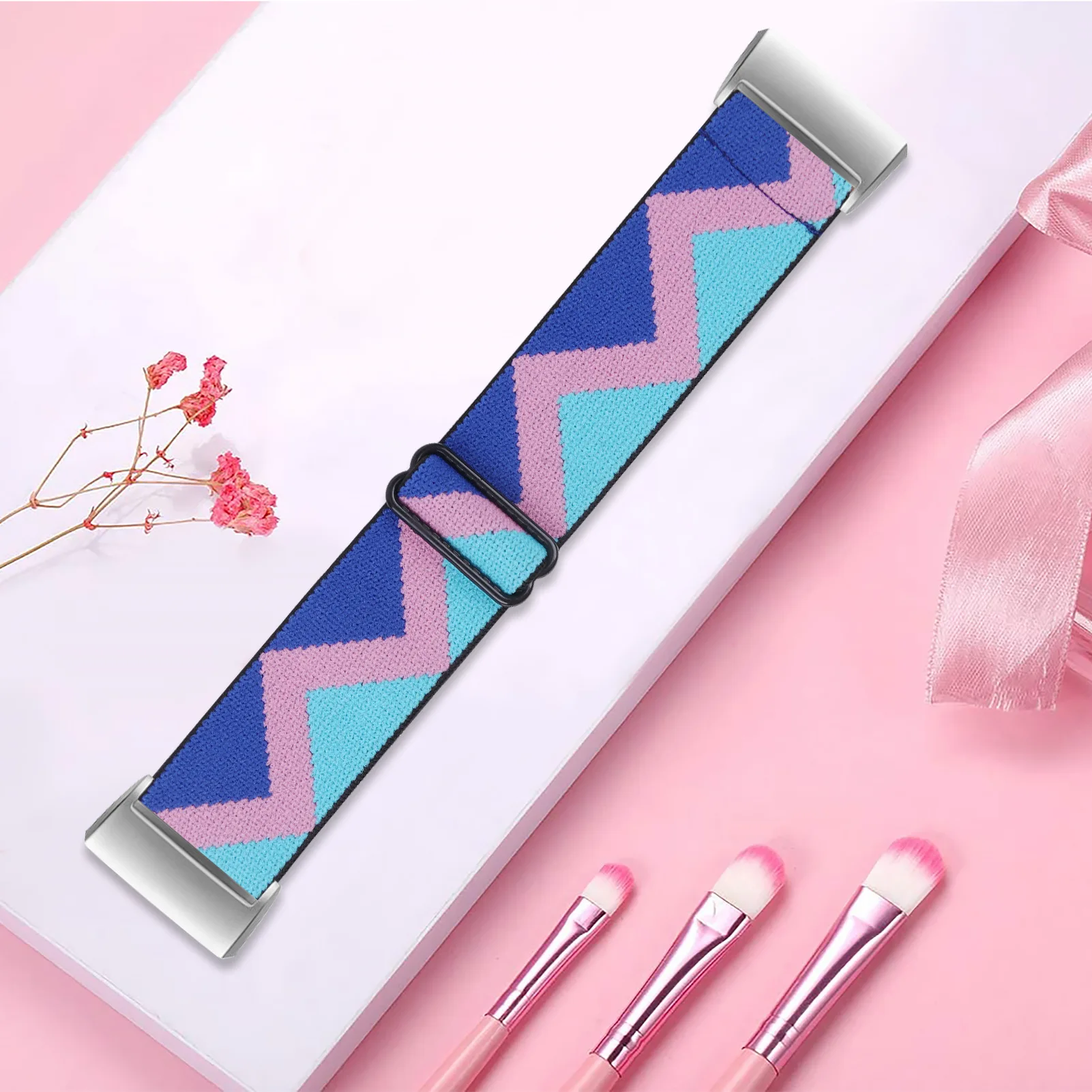 Ремешок на запястье для Fitbit Charge 3/4 нейлоновый эластичный ремешок мягкий браслет