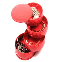 4 layers jewelry box rotatable ring box jewelry storage box necklace holder bracelet storage box earring case jewelry organizer