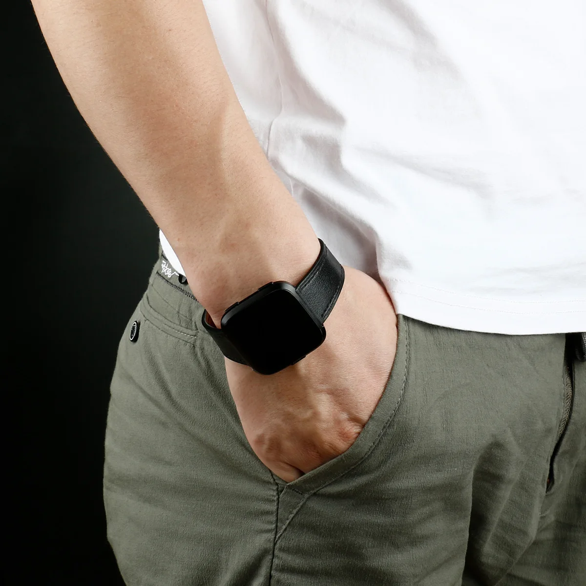Сменный кожаный браслет премиум класса для Fitbit Versa/versa 2 Смарт-часы браслет ремешок