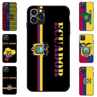 for huawei honor 7 8 9 10 v20 s i a pro lite ecuador national flag coat of arms theme soft tpu phone cases cover image logo