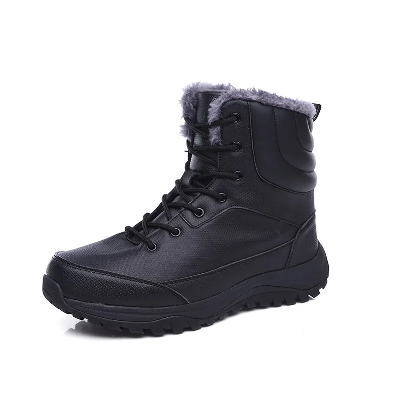 Мужские зимние ботинки MARSON теплые до середины икры Мужская прогулочная обувь с