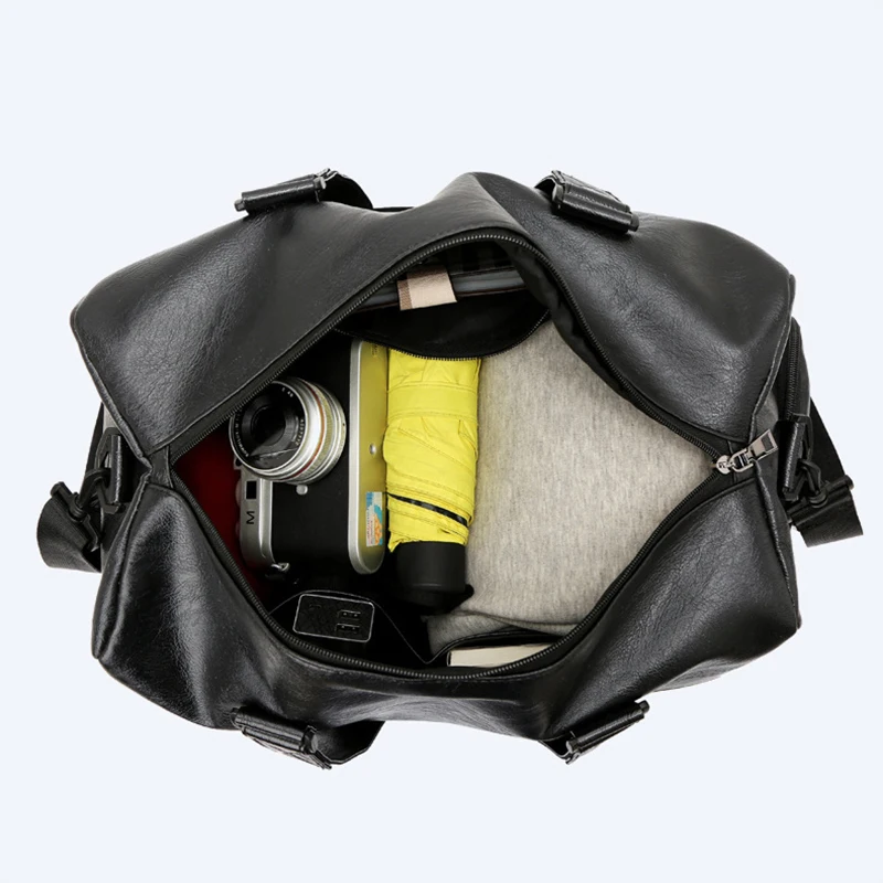 Women's Sports PU Yoga Fitness Bag with Independent Shoe Warehouse Travel Training Bag 2021