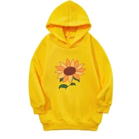 wonder egg priority ai kawaii kids hoodie sun flower casual children outwear girl loose sweatshirts anime cute clothing for boys