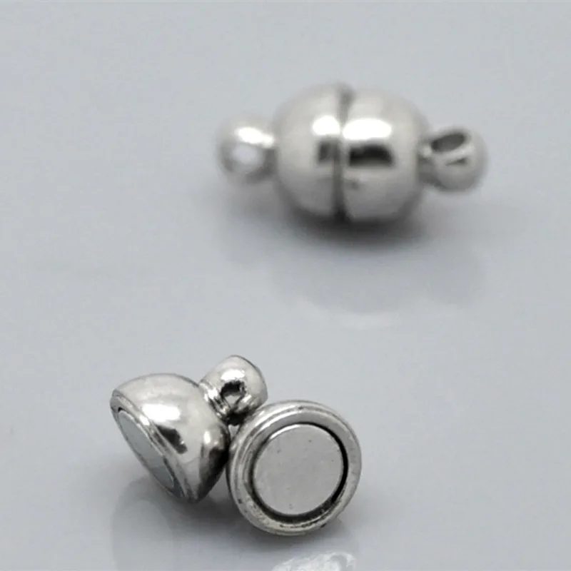 DoreenBeads 10 комплектов серебристых магнитных застежек 12x6 мм (4/8 дюйма x2/8 дюймов)|magnetic