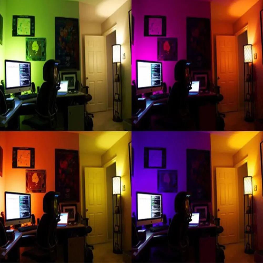 Точечный светодиодный светильник HiMISS E27 3 Вт RGB с дистанционным управлением 16