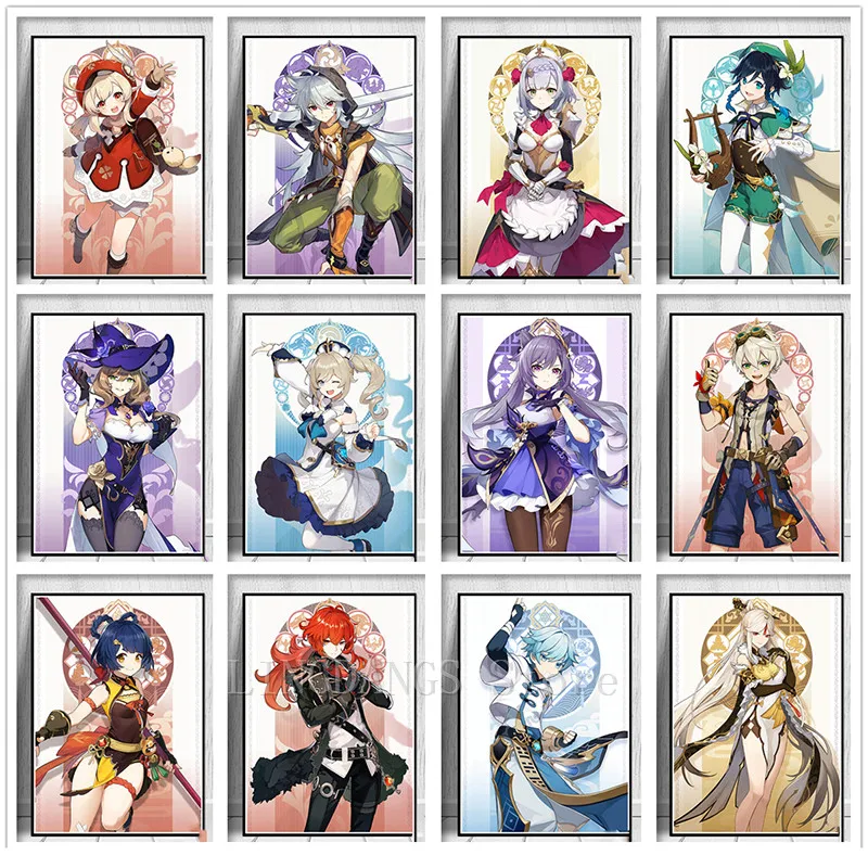 

5D Diy Diamond Painting Genshin Impact Character Keli Rhinestone Square/round Diamond Embroidery Mosaic Bead Home Decoration