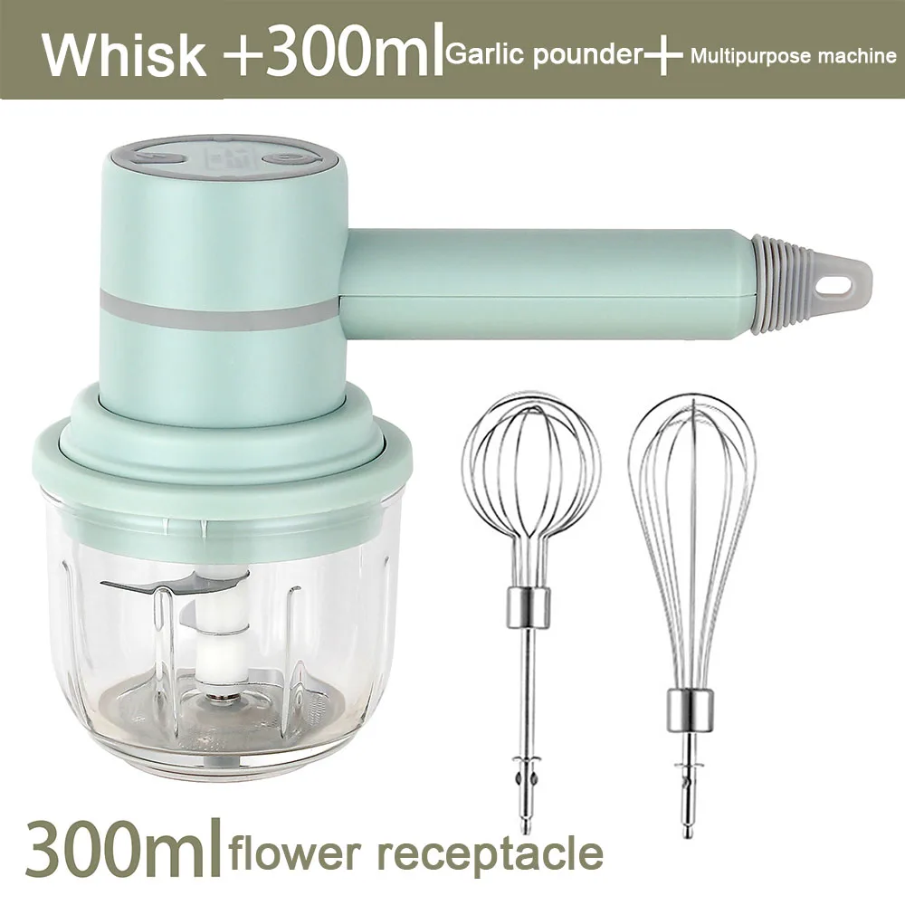 Electric Food Grinder Crusher Garlic Chopper USB Rechargeable Pepper Mashers Stirrer Puree Jam Kitchen Mini Processor |