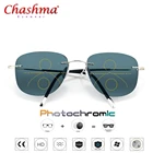 Солнцезащитные очки для чтения, авиаторы с фотохромными линзами, без оправы, с диоптриями