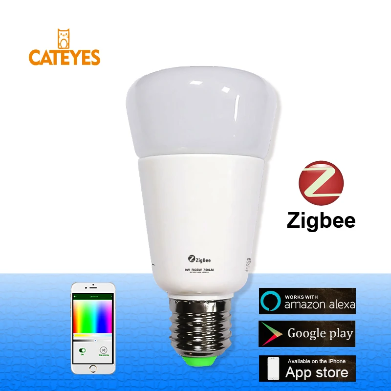 Умный дом E27 9 Вт zigbee светильник RGBW умная лампа zll Беспроводное управление