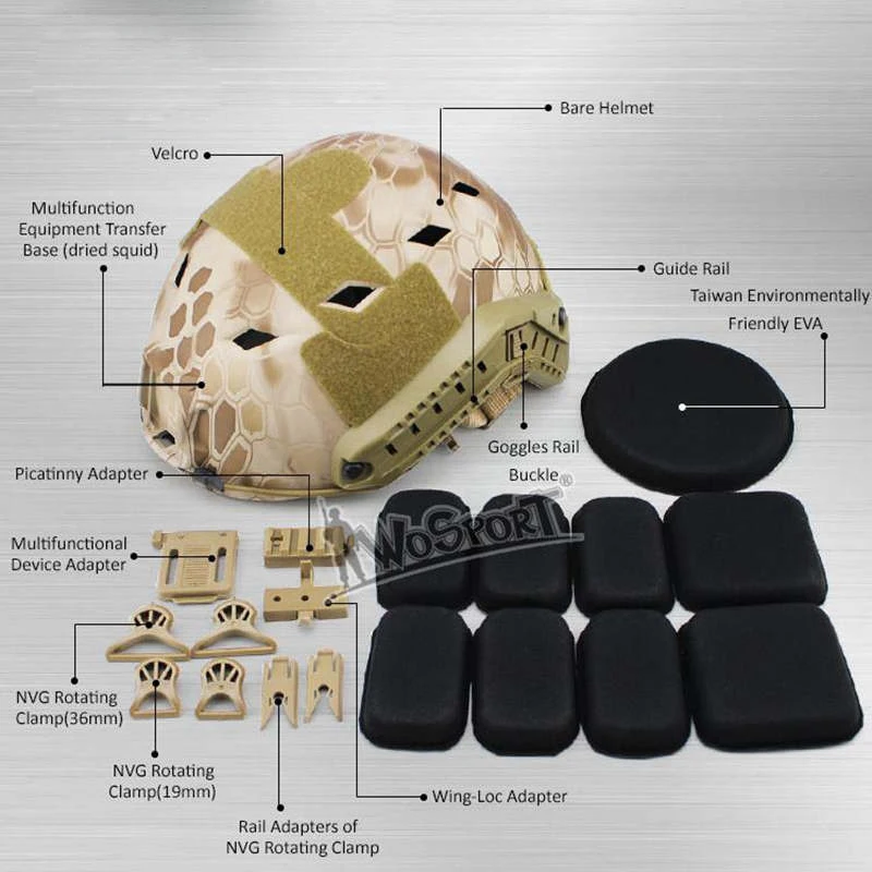 54 62 см армейский тактический боевой шлем военные шлемы для страйкбола быстрая