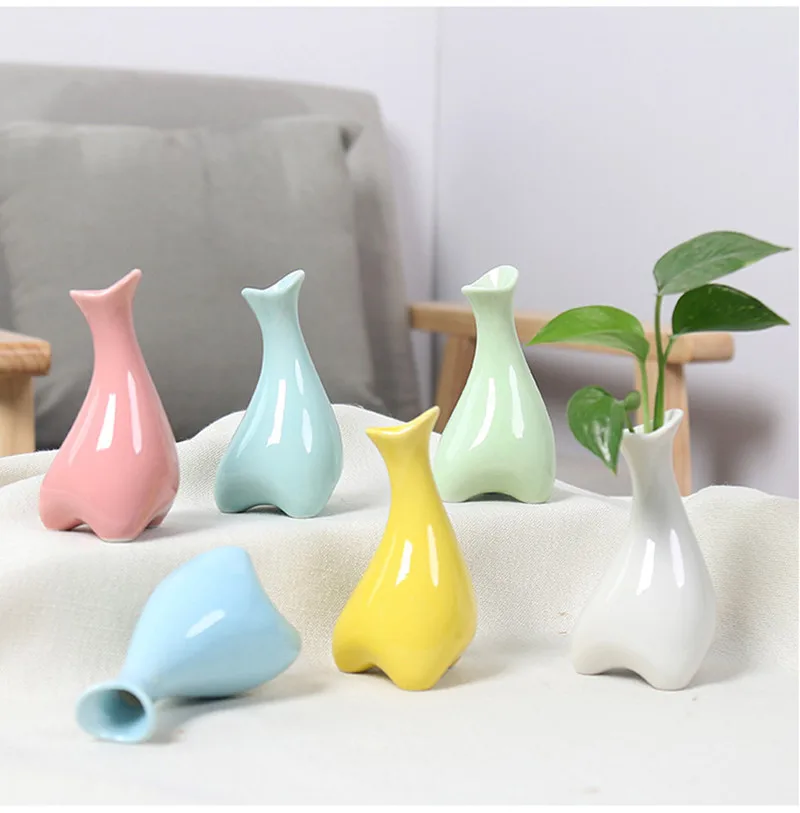 Фарфоровые вазы Керамическая Настольная ваза для цветов бутонов домашнего