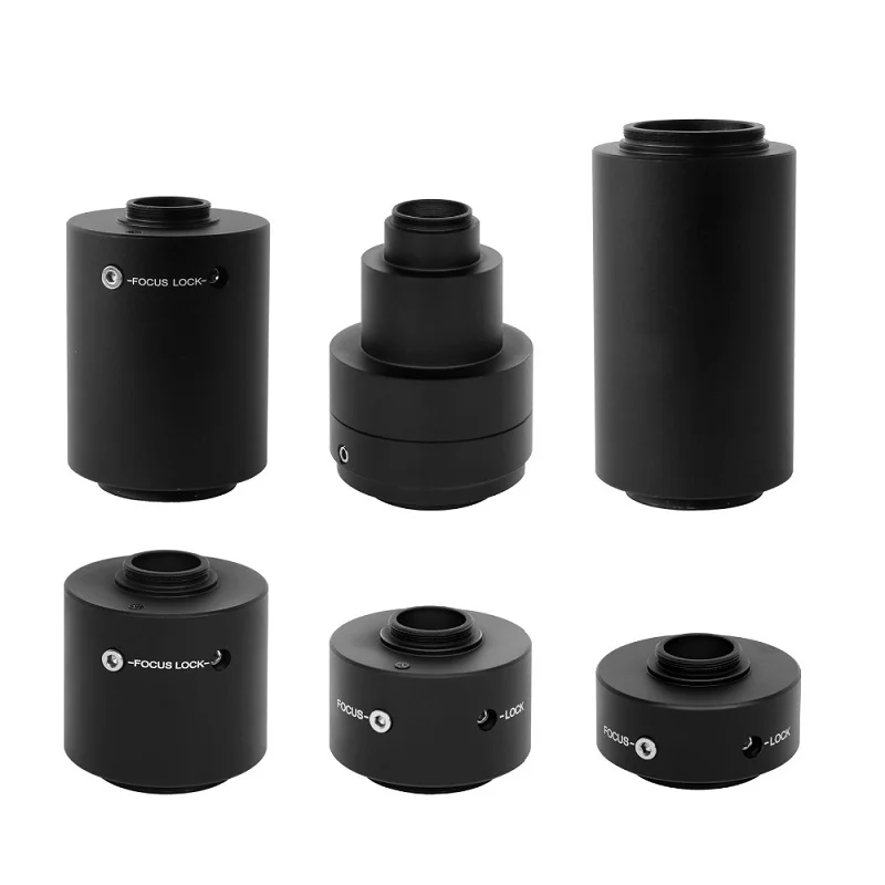 FYSCOPE Microscope C-mount 0.35x 0.5x 0.63x 0.8x 1x 1.2x 1.5x 2.25x Camera Adapter Compatible for Olympus Microscopio