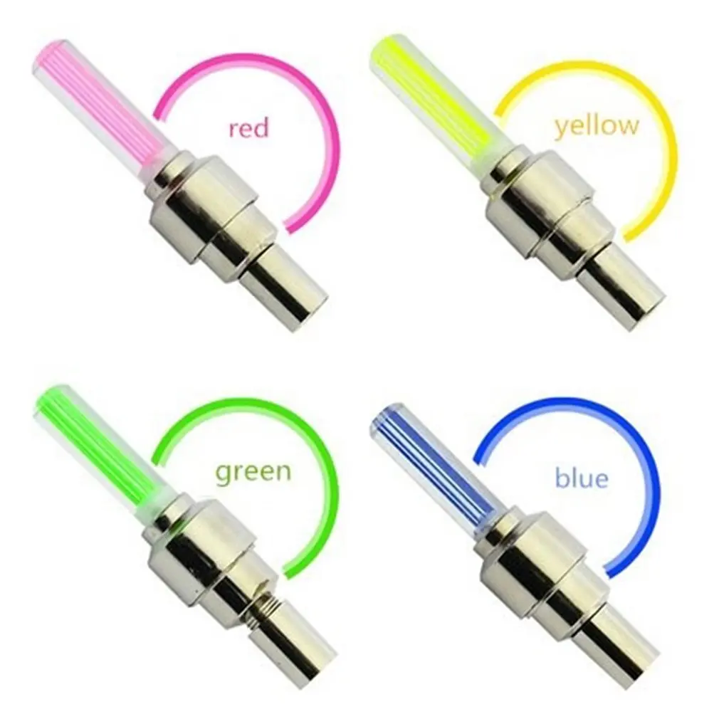 1PCS LED Super Bright Bike Bicycle Tyre Wheel Valve Cap Light Tire Caps Spokes | Спорт и развлечения