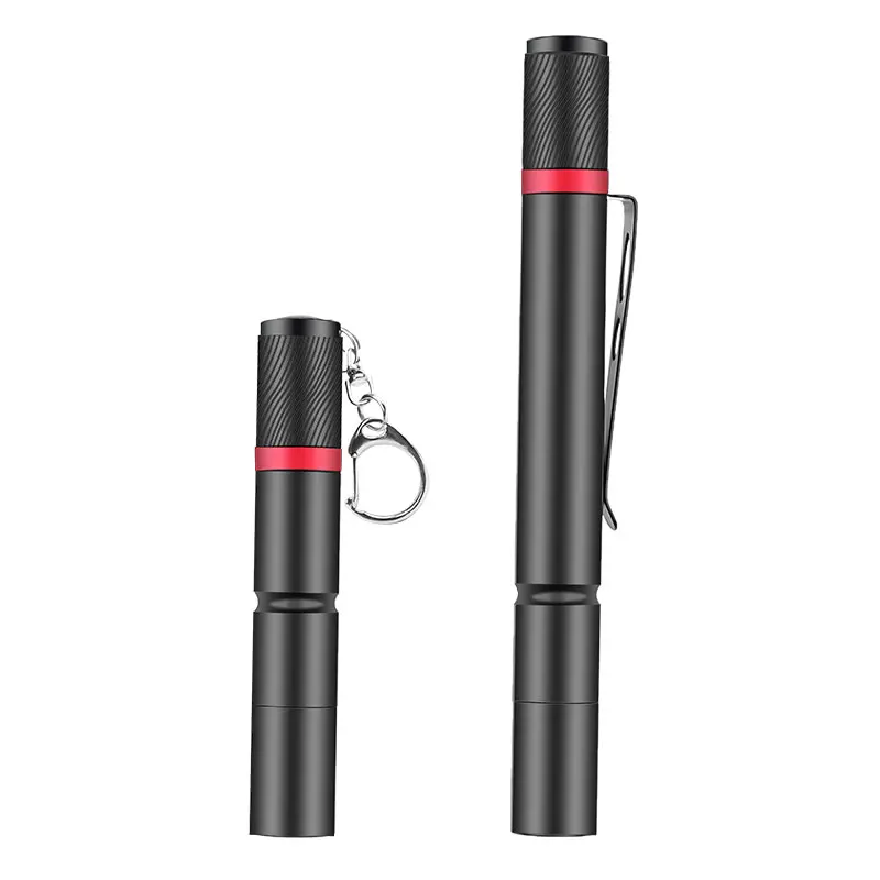 8000LM Portable Pen Light Keychain Mini Flashlight Pocket LED Torch Clip Hand Use AAA Battery | Лампы и освещение