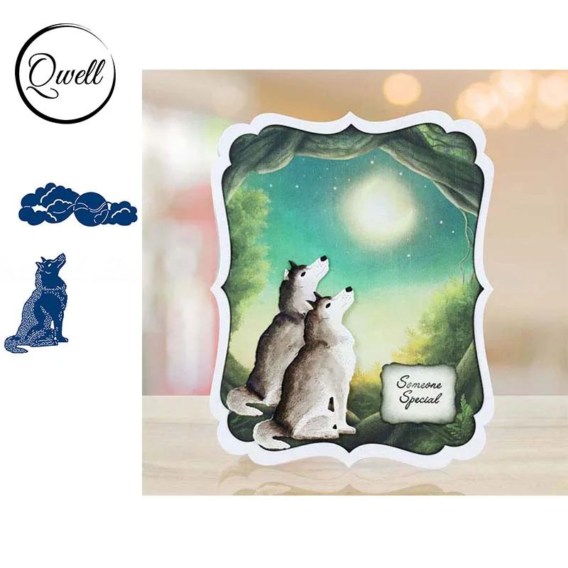 QWELL металлические режущие штампы для скрапбукинга и открыток бумажные тиснения