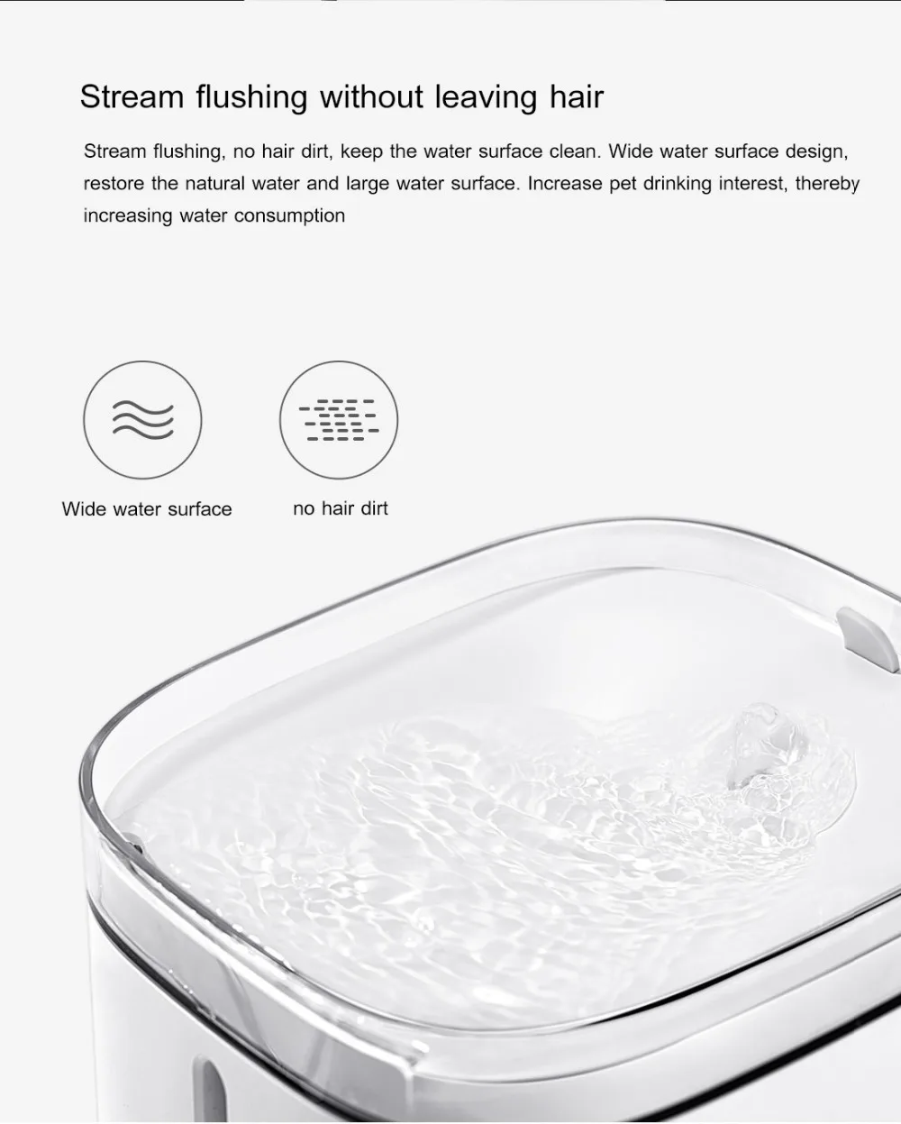 Xiaomi Mijia котенок щенок диспенсер для воды для домашних животных для собак и кошек чистая вода белого цвета маленький диспенсер для воды для домашних животных