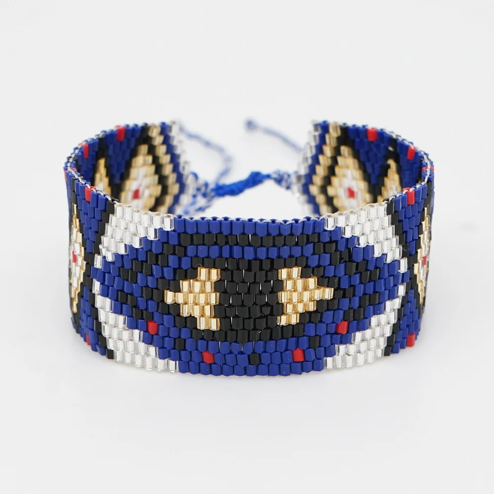 Go2boho Miyuki Бусы Браслеты турецкий браслет Evil Eye для женщин ювелирные изделия Модные Pulseras Mujer Moda ручной тканый станок