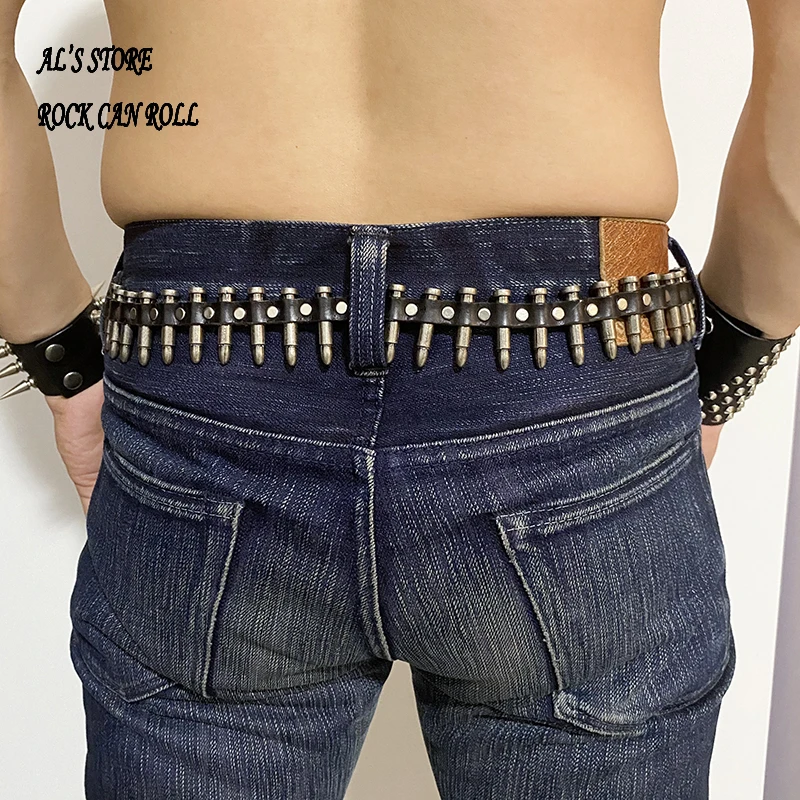 ALB13 Genuine Cowhide Leather Handmade Durable Popular Alloy Buckle Belt