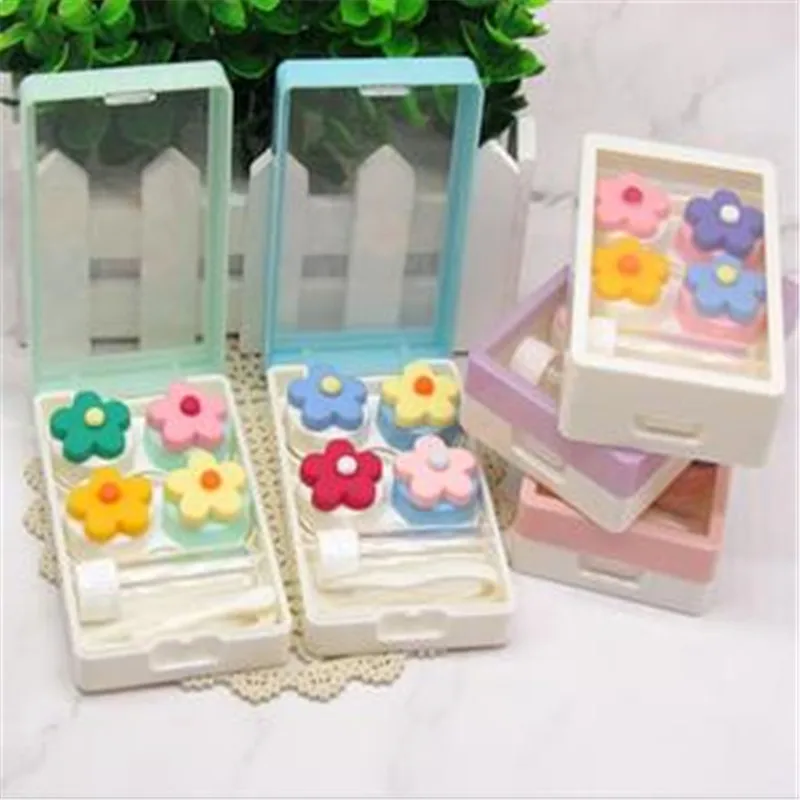 Новые модные чехлы для контактных линз симпатичные сделай сам две пары невидимых