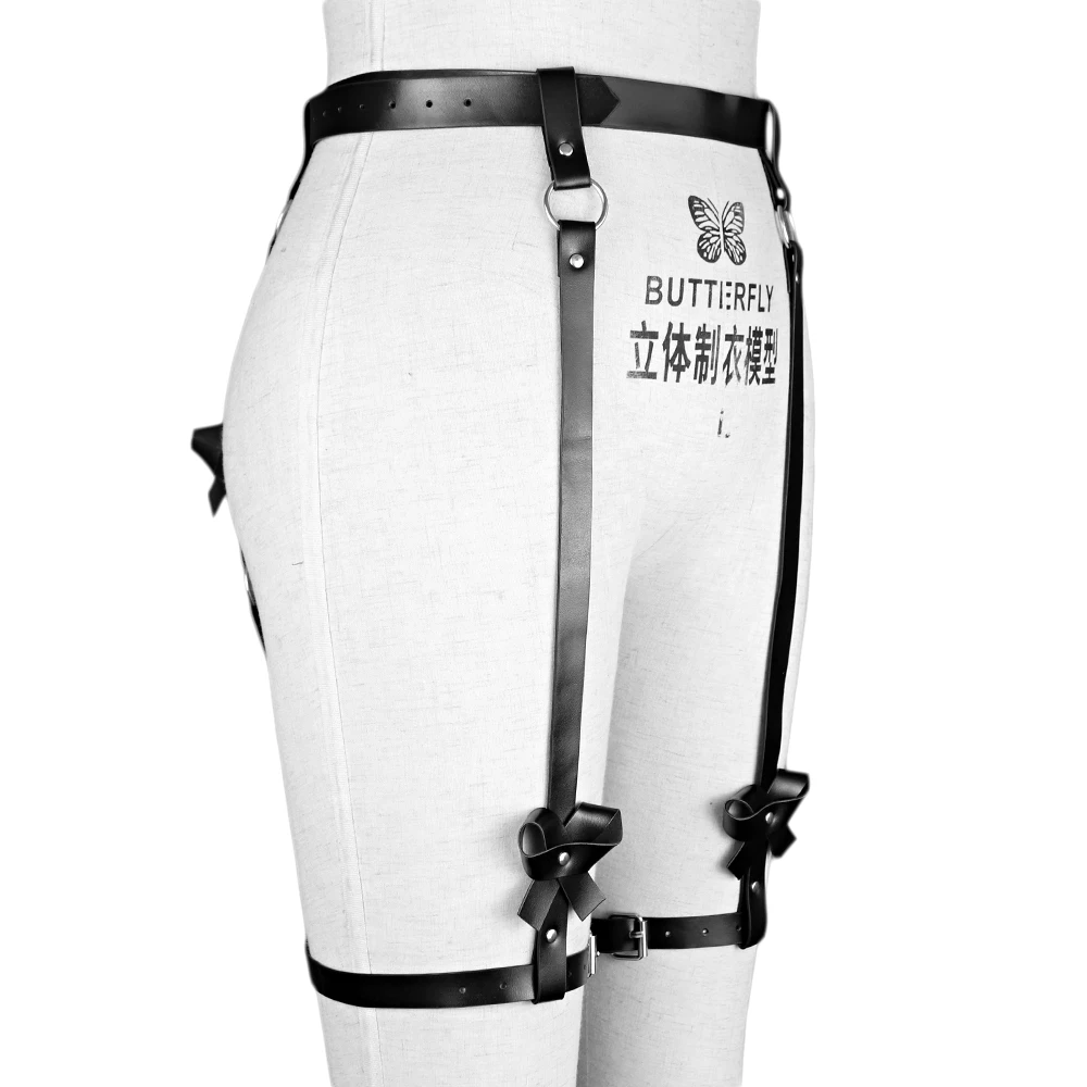 

2021 Sexy Body Buttocks Bondage Harness Woman Bowknot Garter Stocking Belt Punk Gothic Sculpting Waistband Straps Accessories