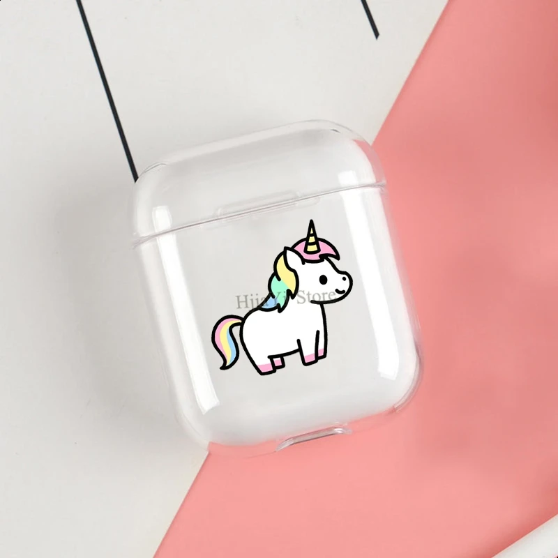 

Cute Unicorn Clear Cases For Apple Airpods 1 2 Earphone Bluetooth Wireless Cover For Airpods 2 1 Coque