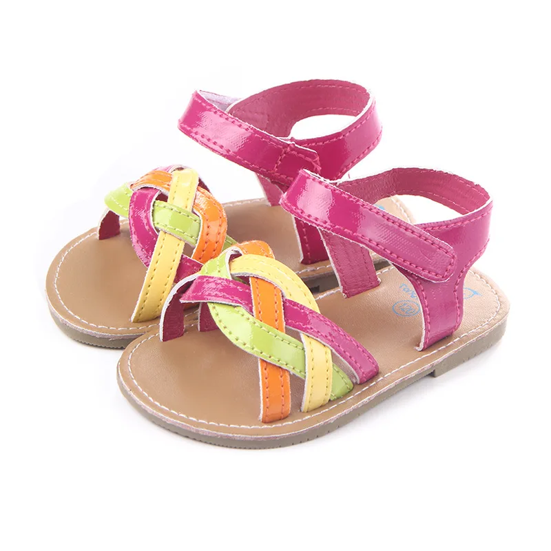 Новинка детские сандалии Нескользящие уличные с жесткой подошвой для