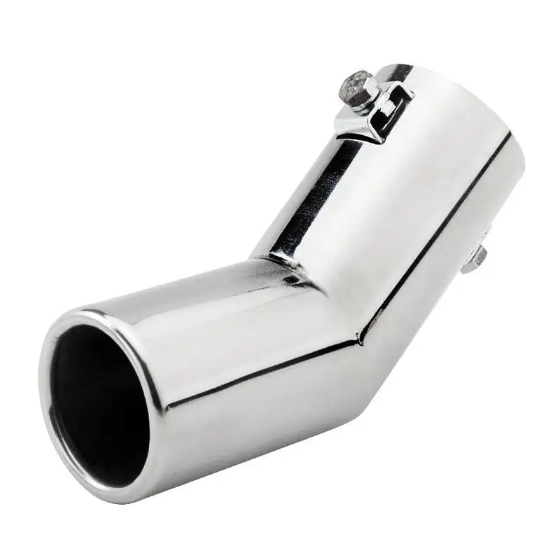 

51mm Universal Exhaust System End Pipe Stainless Steel Car Exhaust Pipe Single Round Bending Muffler Tip for Mitsubishi Mazad