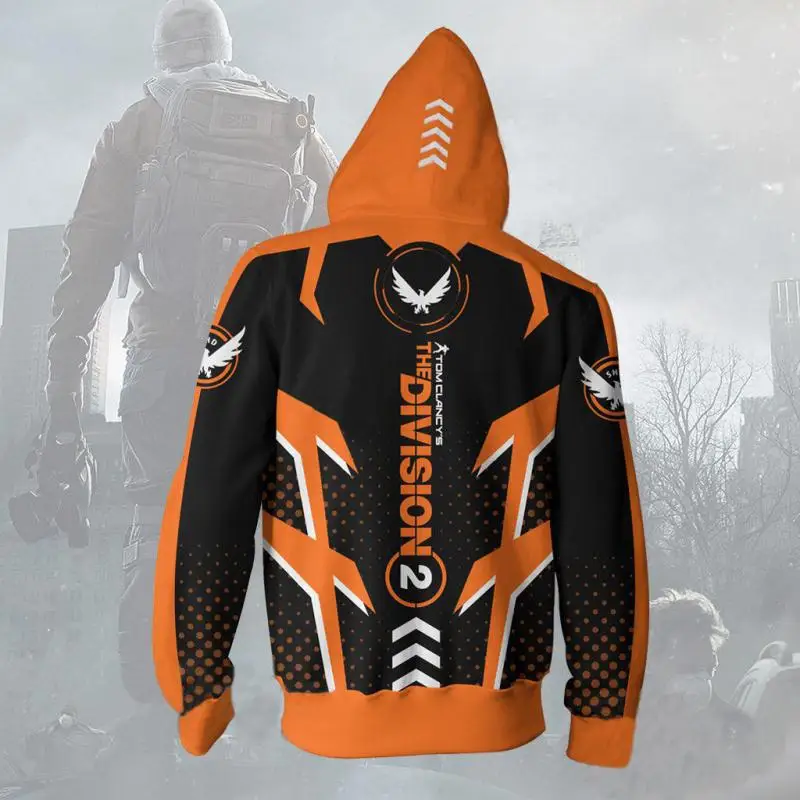 3D печатных хип хоп короткий рукав том Clancy's The Division 2 Унисекс Harajuku видеоигры