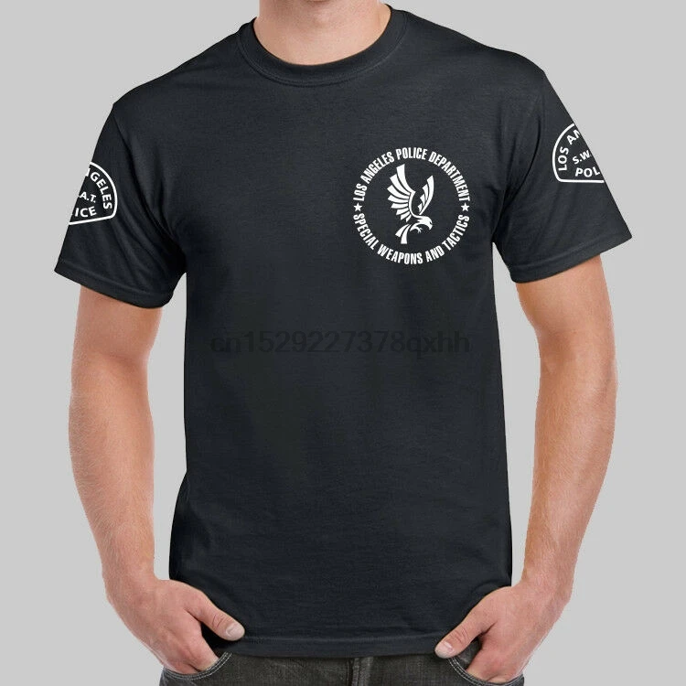 

Los Angeles Police Lapd Swat Tv S.W.A.T. Logo Black T-Shirt Usa Size