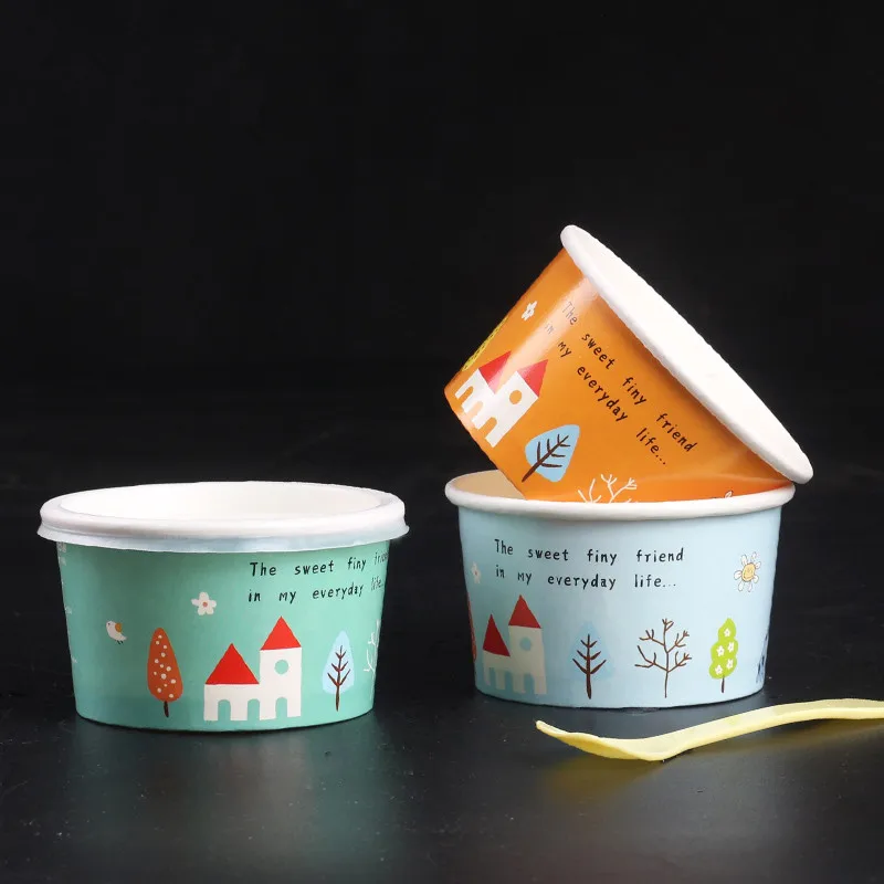 100 шт высокое качество одноразовые стаканы для мороженого детский день рождения