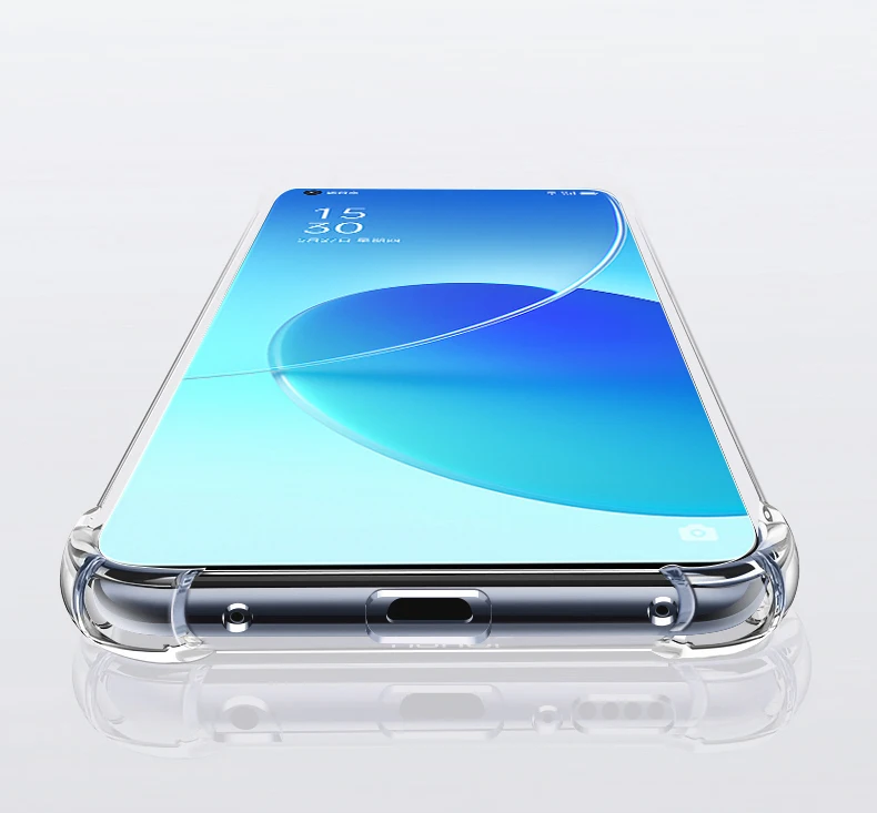 Original Camera Protective Clear Phone Case for OPPO Reno 6 Pro Plus Reno6 6pro 6Z Reno6Z 5G Shockproof Silicone Cover Funda Bag